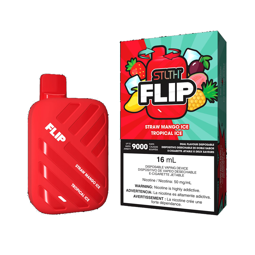 STLTH Flip 9K - Straw Mango Ice and Tropical Ice - 5%