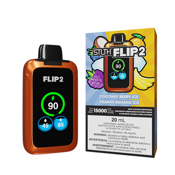 STLTH Flip 2 15K - Coconut Berry Ice - Orange Banana Ice