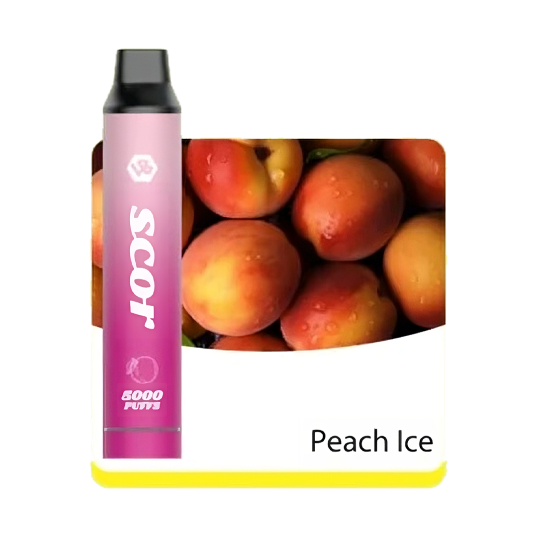 VOOKBAR SCOR - Peach Ice - 5000 Taffs 5%