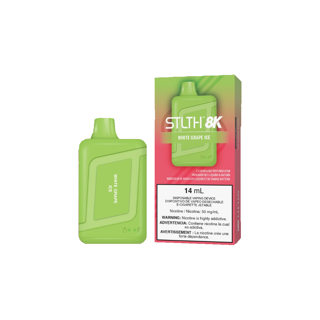 STLTH 8K - White Grape Ice  - 5%
