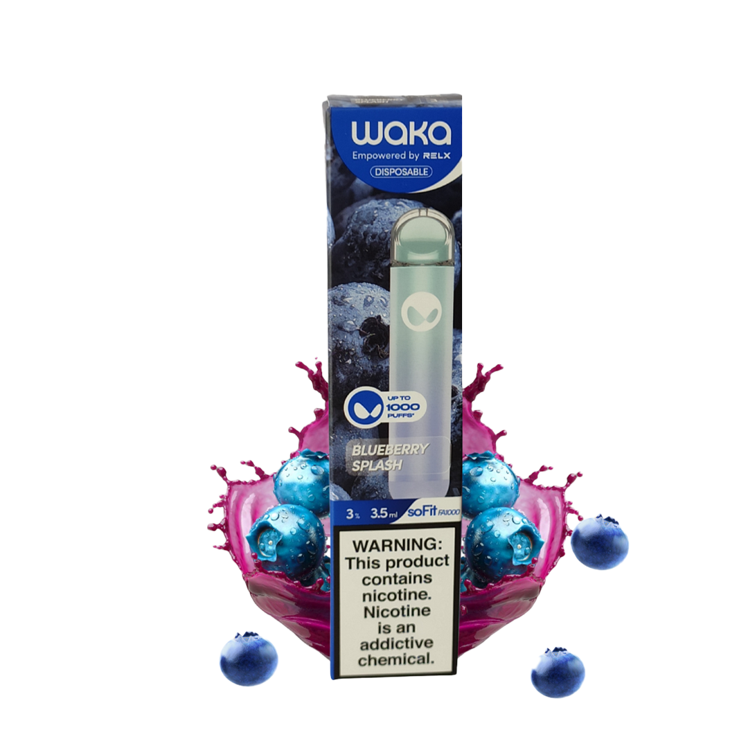 Waka - Blueberry Splash - 1000 Taffs 3%