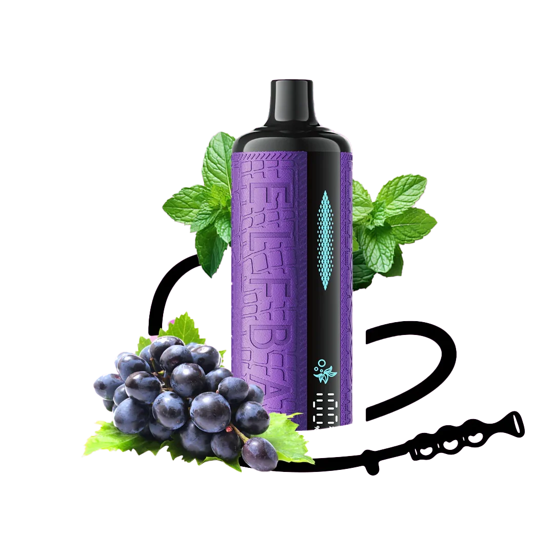 ELFBAR E-shisha - Grape Mint 16K Puffs- 5MG
