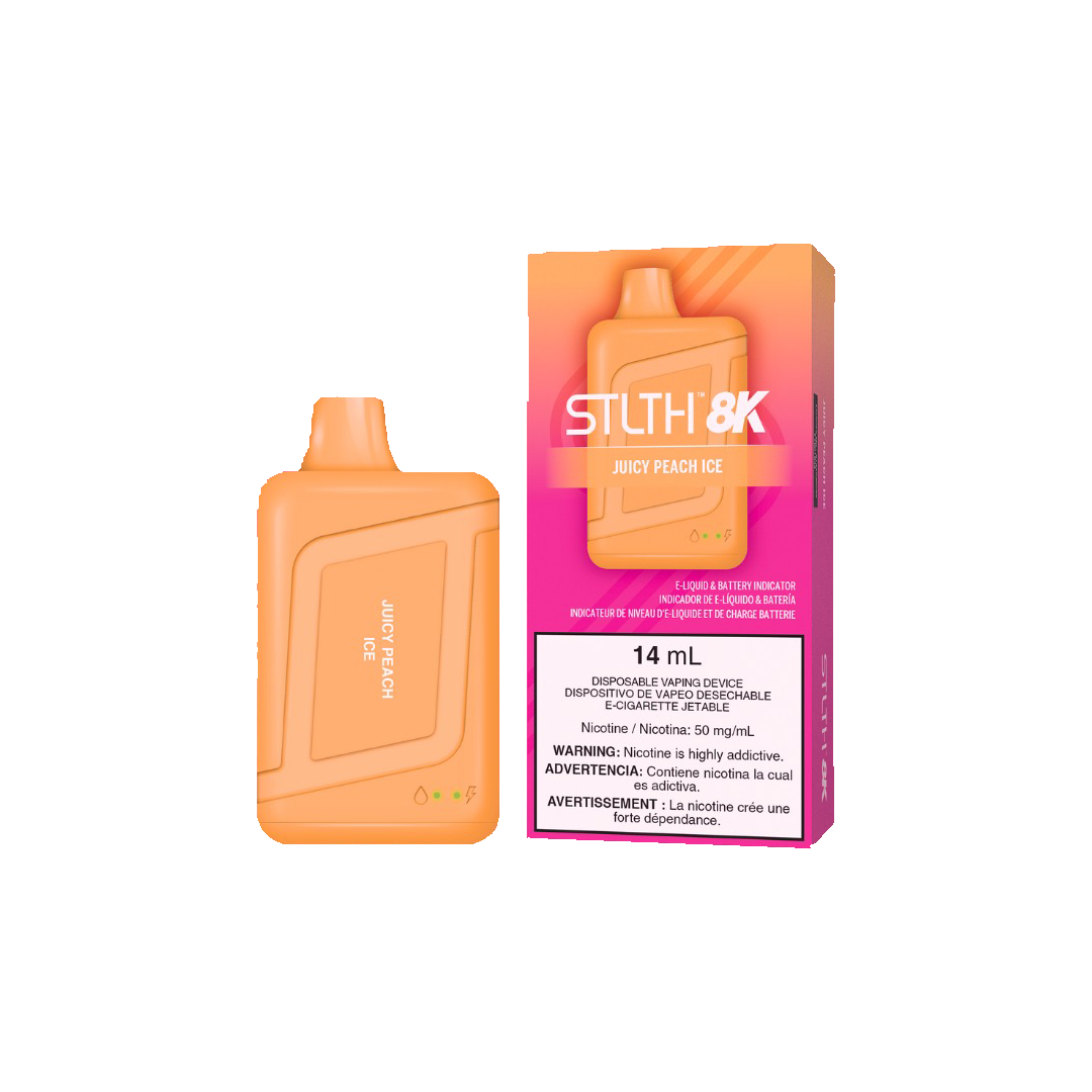 STLTH 8K - Juicy Peach Ice - 5%