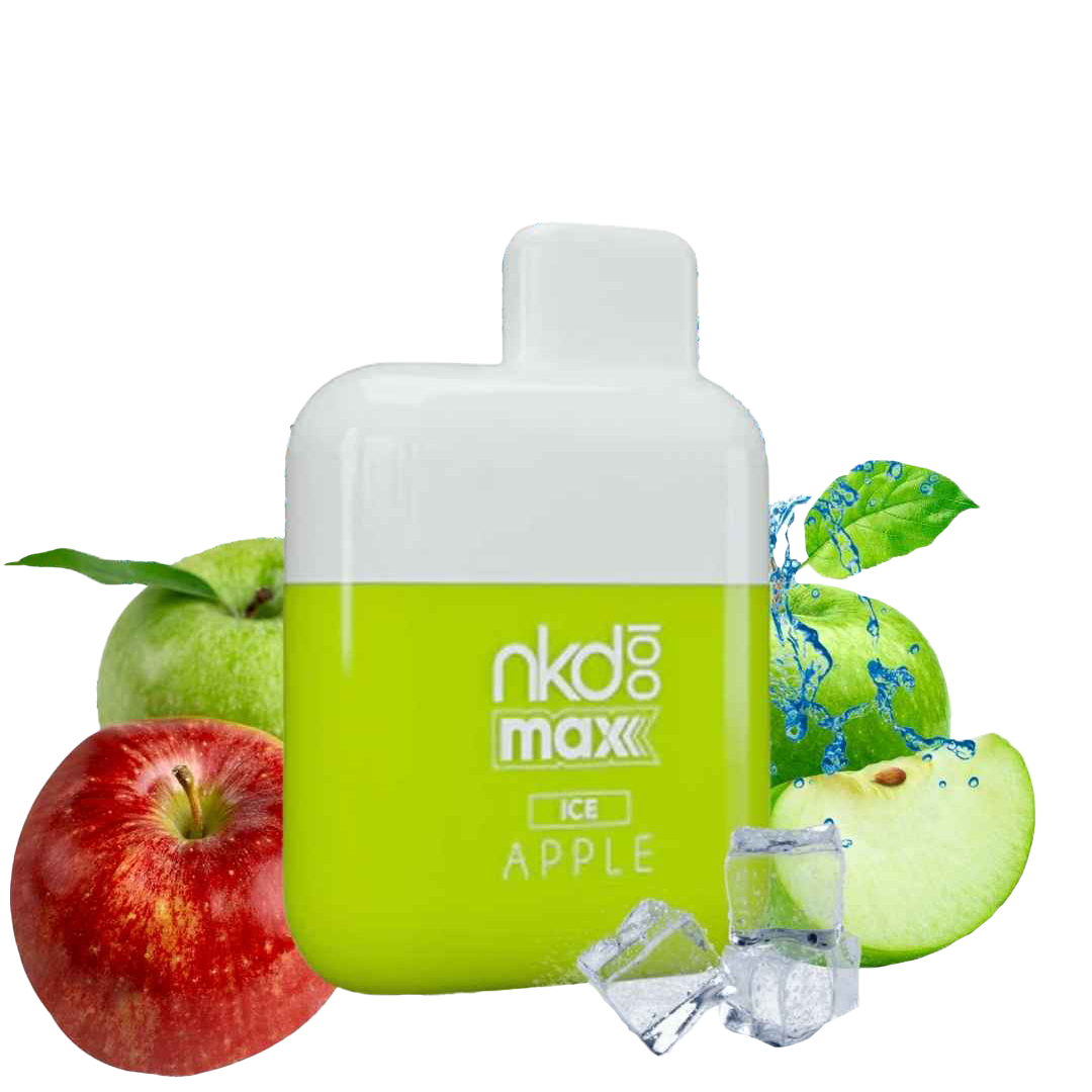 NKD 100 Max 4500 Tafs - Apple Ice - E-cigarette Jettable 5%